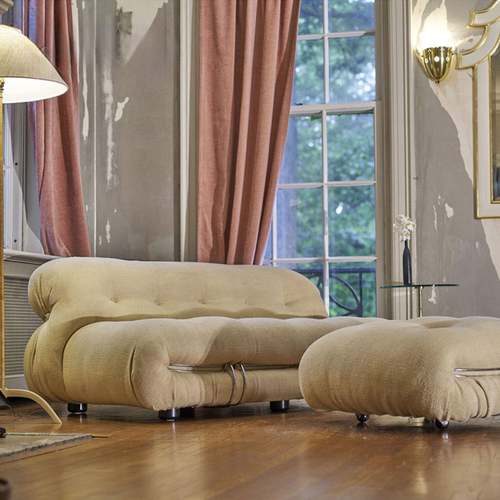 JUYI巨一复古意现JEA代客厅创懒轻奢简皮艺别墅双人布艺人河马沙