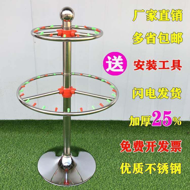 毛可旋转巾架不置锈帕钢圆形多层物架幼儿园VWO儿童手尿布落地收