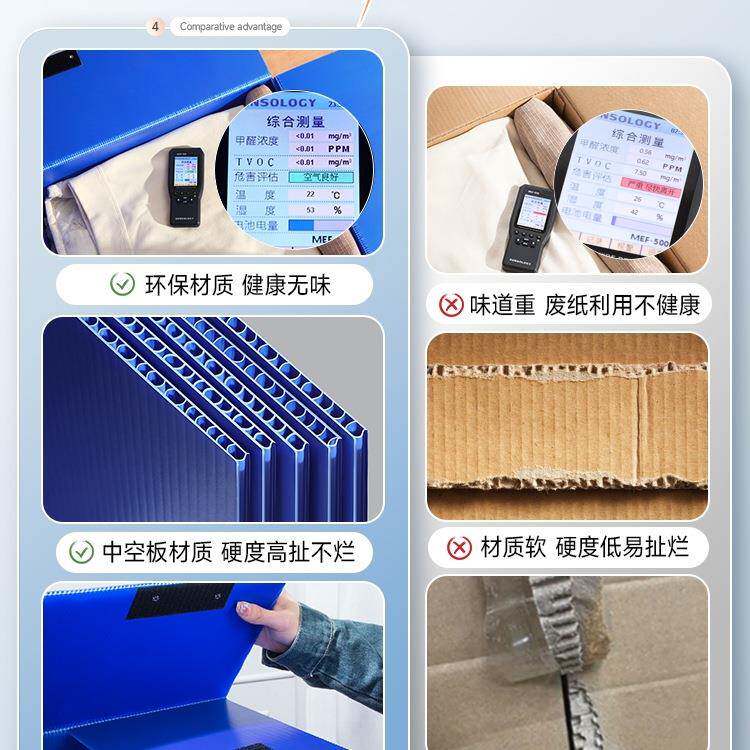 搬家子整理箱纸收ZFW纳叠家箱用纸盒打包盒塑料防水折快递箱
