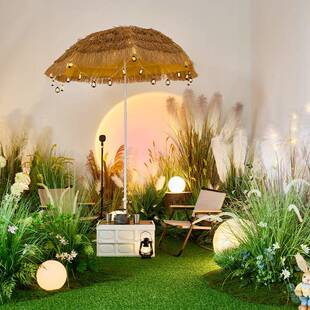 仿真苇景造景室内观假芦花绿ltao7288植网红直播间装饰置场景布植