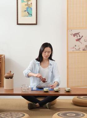 黄麻蒲团坐垫用地客厅阳台飘窗加家厚圆F99SJJ57日式榻榻米形打坐