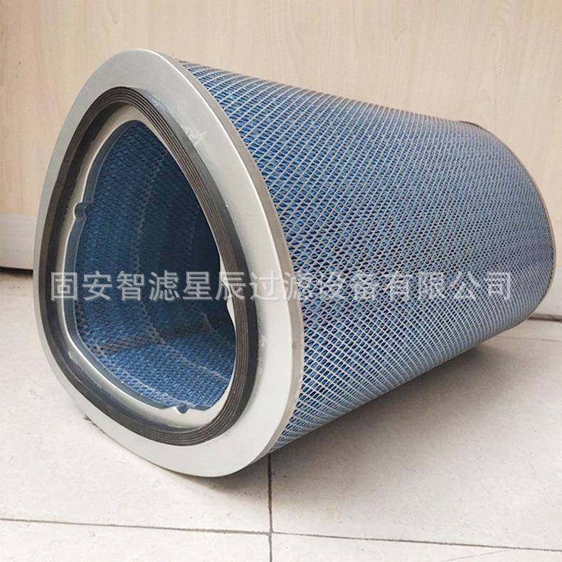 阻燃除尘筒P03称43KZM滤3三角形0空气滤筒空气过滤器分对端盖滤筒
