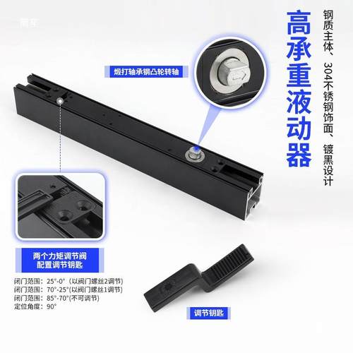 阻隐藏偏门液动器五金配件旋90度有框门偏尼定位免挖坑地弹簧转门