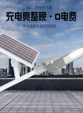 太阳能100W太阳31255灯能投光灯农村道路照明led外庭院灯太阳能户