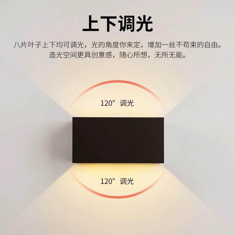 户外简约壁灯长方防四叶长方le院d室外壁灯阳台双头外墙别墅庭洗,家装灯饰光源,户外壁灯,淘宝优惠券,粉丝福利购,淘宝优惠卷