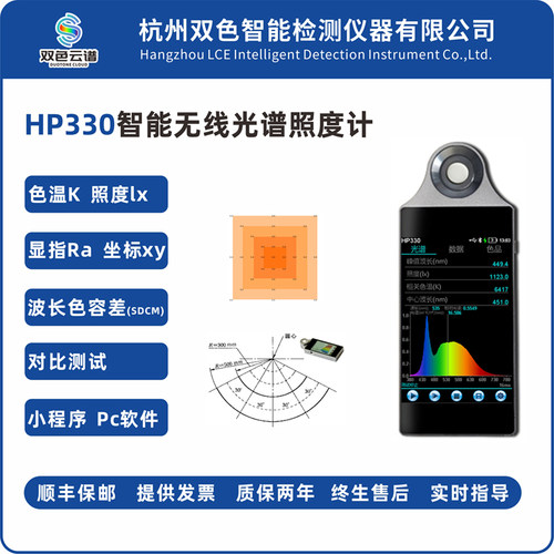 护眼灯3A色温照度均匀度光谱照度计彩色数字色温高精度测光仪色温