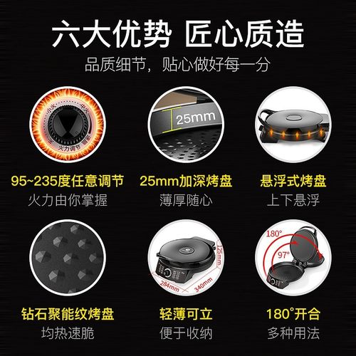 利仁X2901电饼铛档家用面加热加深加大煎烤机多功能不粘烙饼锅
