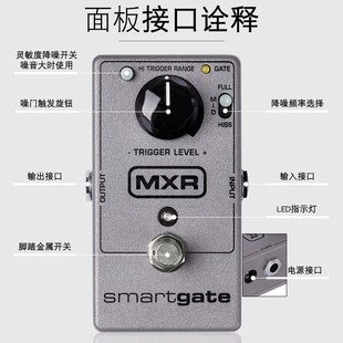 GTE智能降噪 Dunlop SMRT 噪音门电吉他单块效果器 MXR