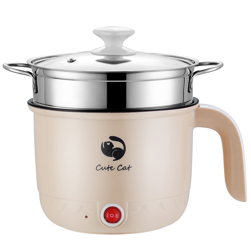 电炒锅多功能寝室迷你煮面锅学生宿舍小功率电煮锅家用小火锅1人2