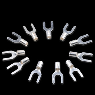 UT1.5 u型端子 3冷压端子铜鼻子线鼻子线耳铜接线端子接头裸端子y