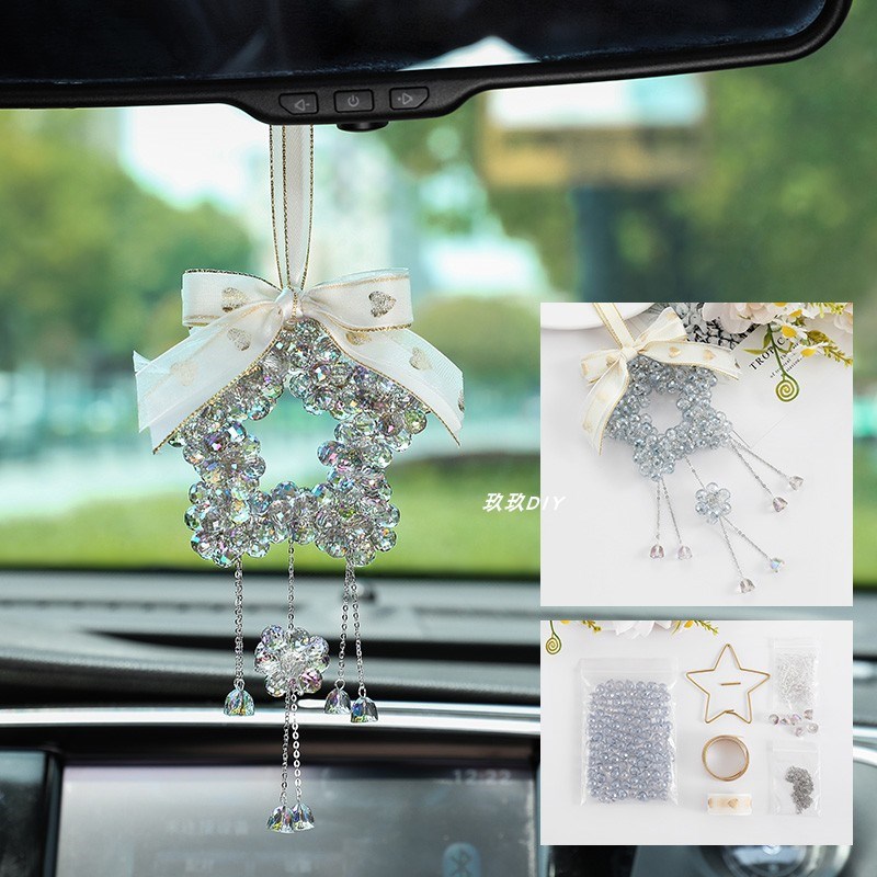 汽车挂件手工diy制作材料包车载挂饰202新款车内饰品五角星吊坠