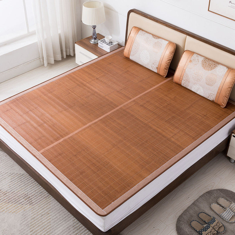 竹凉席1.8m床2.0x2米折叠1.5单人学生宿舍1夏草席1.2席子冬夏两用