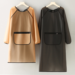 防水防油围裙男女长袖 罩衣餐饮水产店专用洗车店上班食品厂工作服