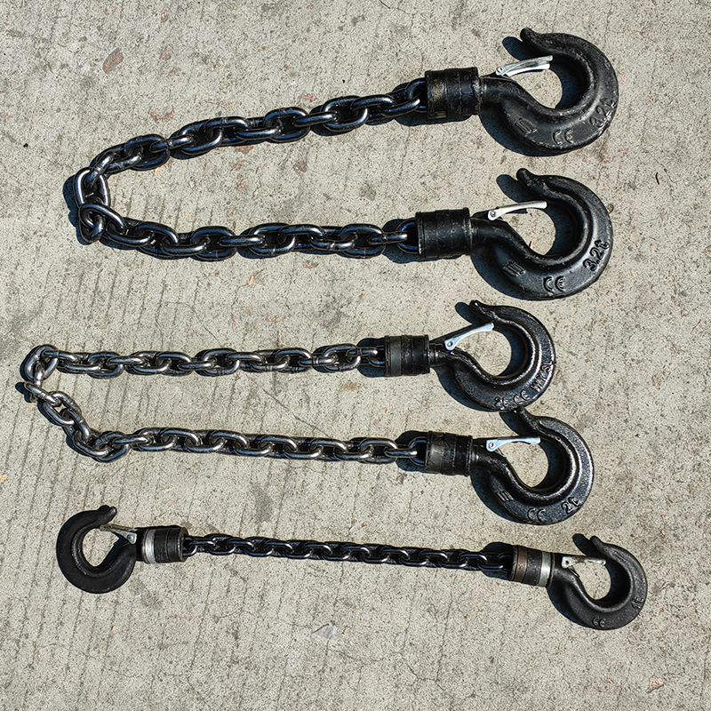 钩起重链条手拉葫芦下钩吊链牵引拖车链行车挂钩旋转钢链吊勾