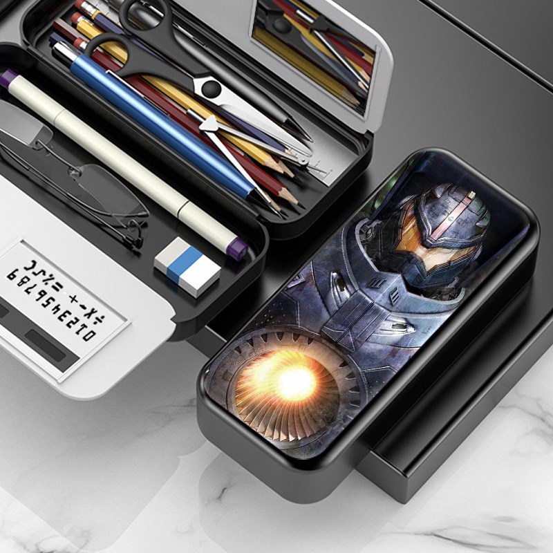 202新款文具盒男生笔袋环太平洋文具盒男孩小学生多功能笔袋大容