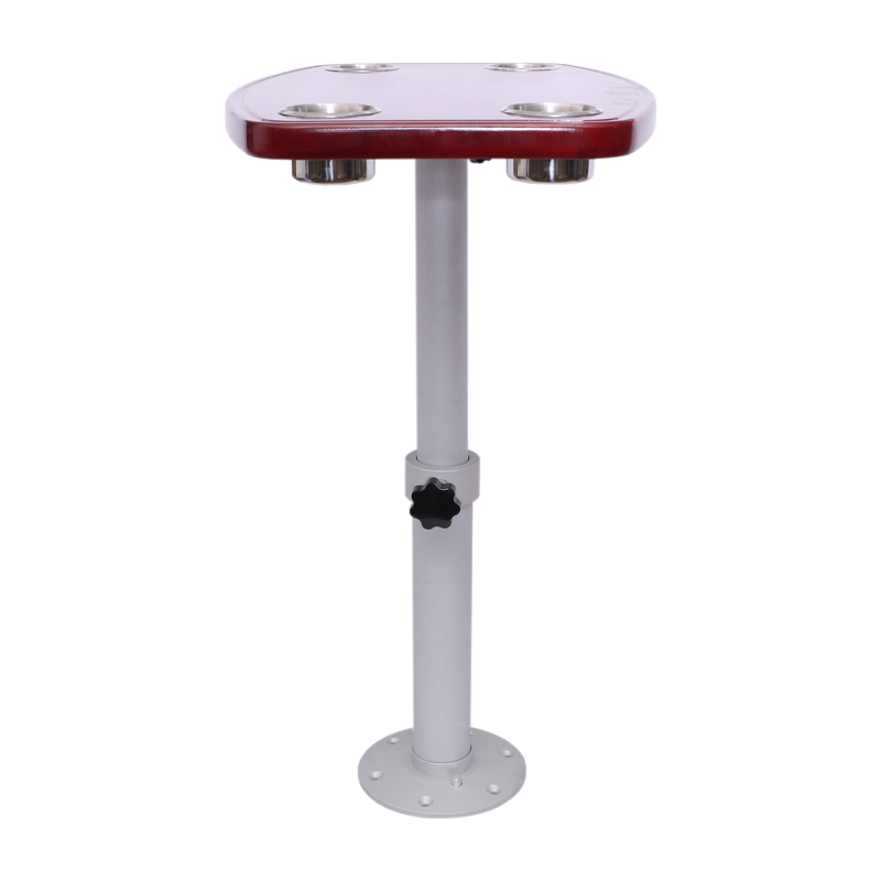 橡木烤漆桌板房车商务车旅居车改装升降桌改装实木整带全铝桌腿