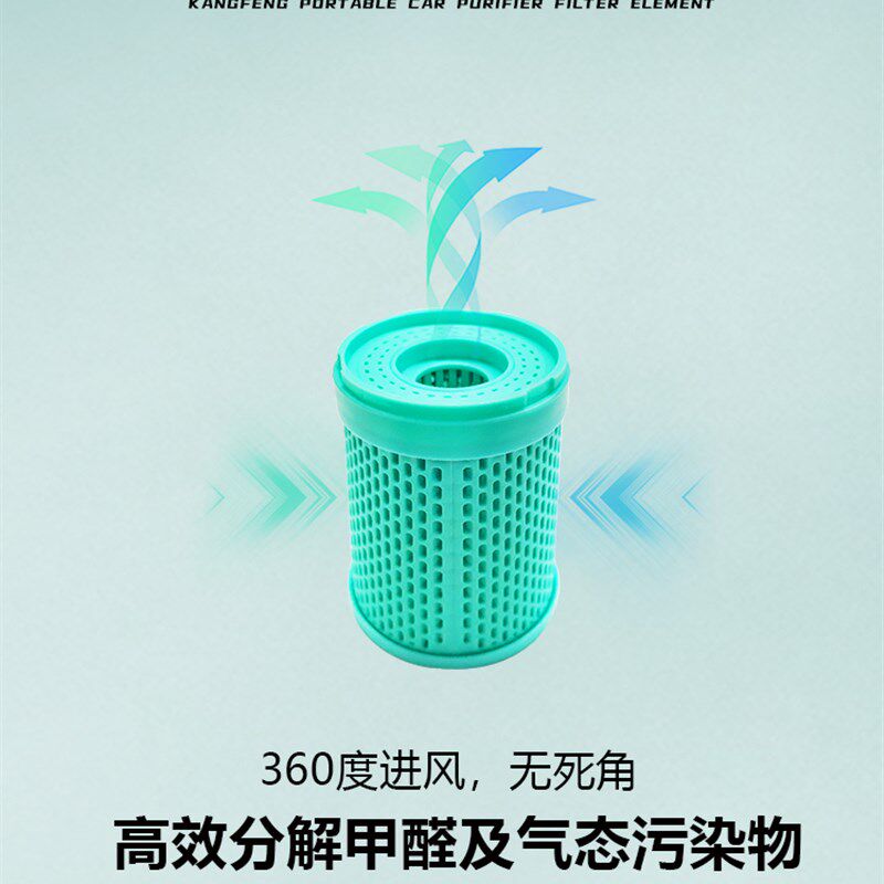 康风F3车载滤芯固体碱滤芯康风便携车载F2F3通用空气净化器滤芯
