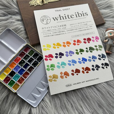 乌克兰罗莎艺术家水彩颜料24色60色固体水彩分装迷你试色套装