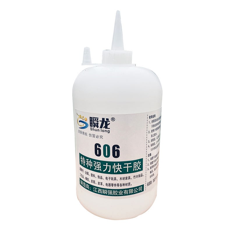 瞬龙01粘金属木材快干三秒胶水浓稠织带皮树脂橡焊接油性低白化