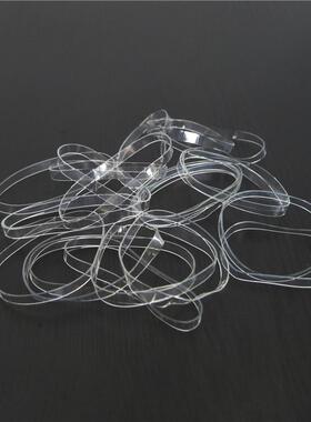 明胶O型扎圈白色TP弹力透圈个性创意绳索U扎带883捆橡皮圈