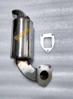 单缸油柴机1100气L24ZS1110111XAW5全不锈排管钢消声器烟筒