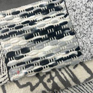 门幅145cm毛线编织彩色样毯板房抱床枕布尾面巾94盖民宿靠包料