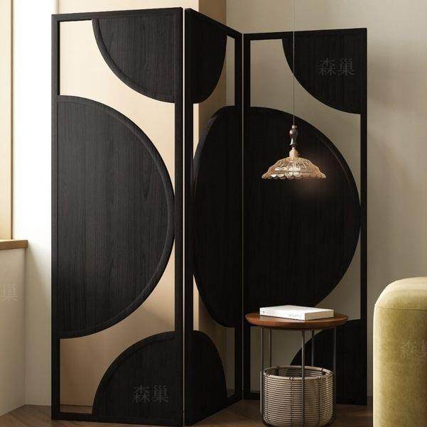 隔断约法式现代屏风板古轻奢装饰折叠简复HQH古客中厅移动挡艺术