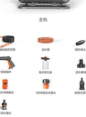 亿力新42吸80高压清洗机洗车机54002家用洗便携大功率车泵款自两