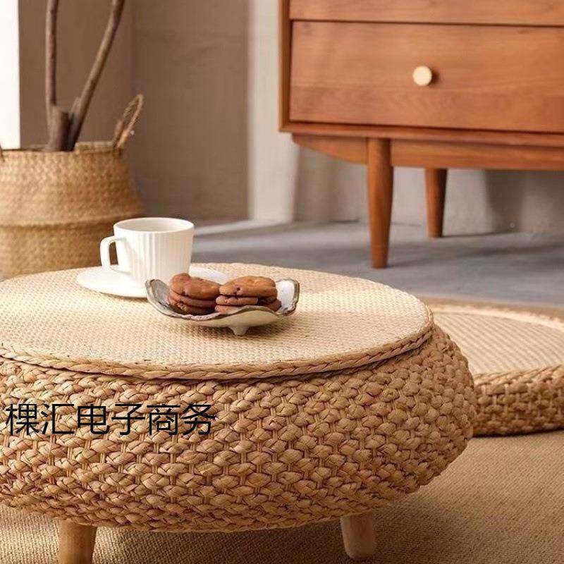 榻地米网红几飘窗小桌子炕榻桌茶卧室家用简约窗台矮桌藤编KHFdc4