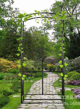 铁花园植物拱HT-K0258攀瑰爬花架欧式户外婚礼玫月季铁线艺莲花门