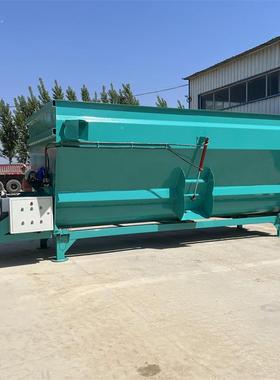 养殖场青贮制草料搅拌机单TMR螺粉RPZ碎草捆备机旋揉丝稻草轴拌料