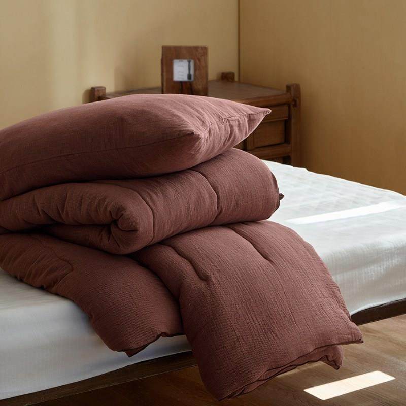 日式千格色织提花四季用全芯棉双层通纱大豆纤维被可水洗鸟ZH2025,床上用品,化纤被,淘宝优惠券,粉丝福利购,淘宝优惠卷