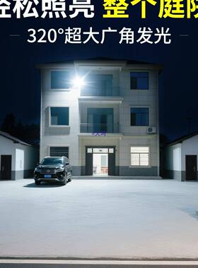 2025户太阳能灯家院用庭院外灯新款照明灯人体感应81133农村子强