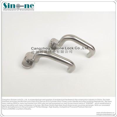 形型材门不锈钢304LH8101-3异体双弯防型火门型材门窄门断桥铝材