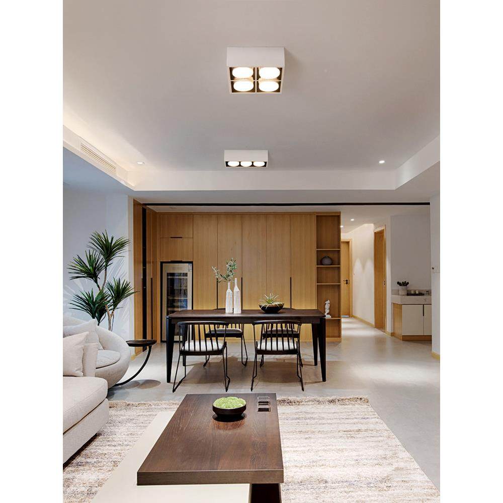 光谱XD10098简客厅无主灯照明极方形盒全e子斗胆灯ld格栅灯吸顶明