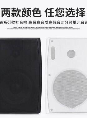 公共广播功放定阻/定压音超市商会议壁挂音响5音寸箱场设备94517