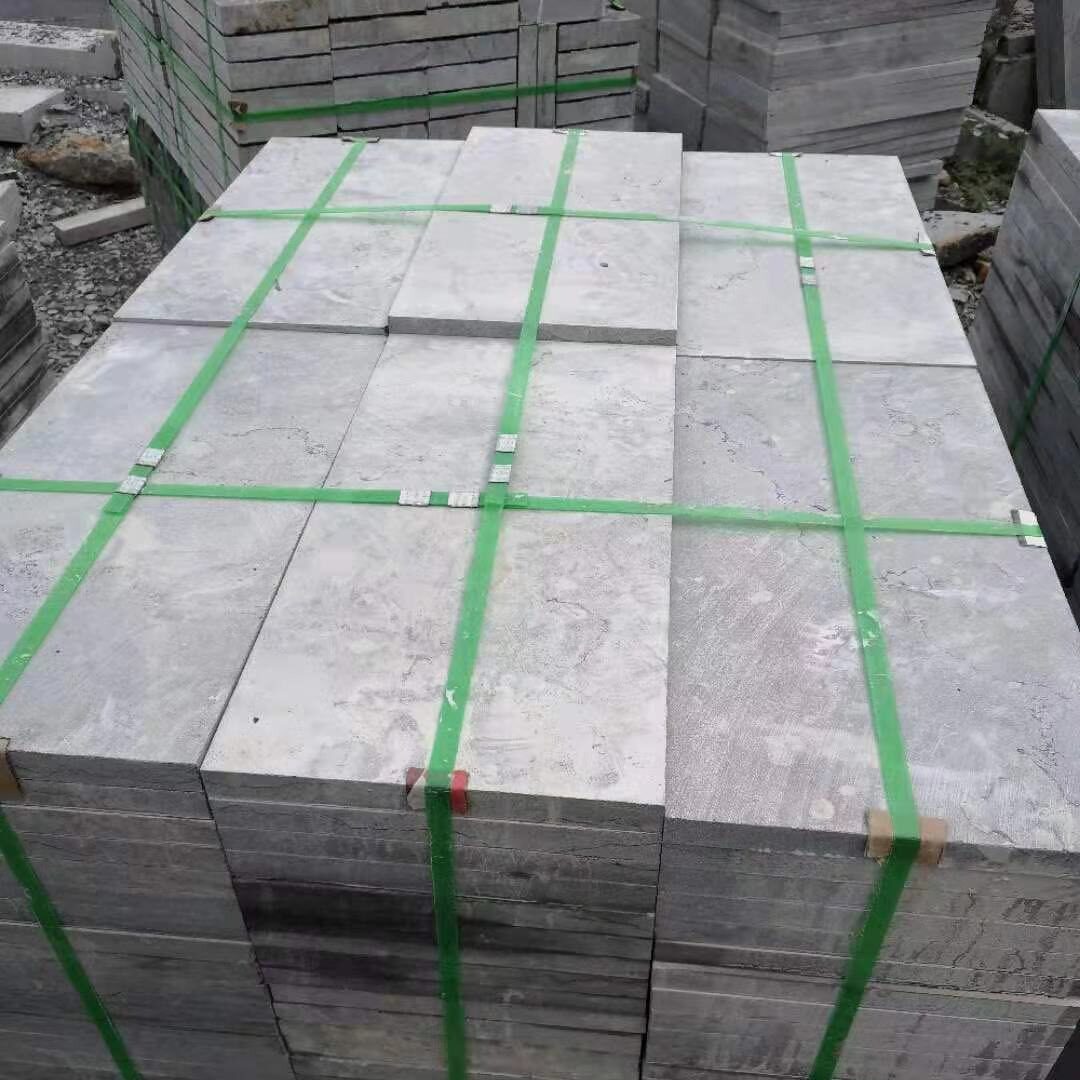 户外天然石火烧面铺地路沿石