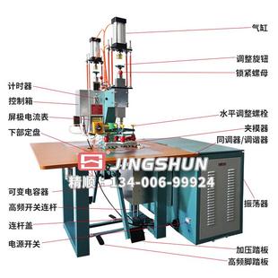 双头动高波热合机高频机熔接机热压成型焊机气pvcJGP-QRG周塑料接