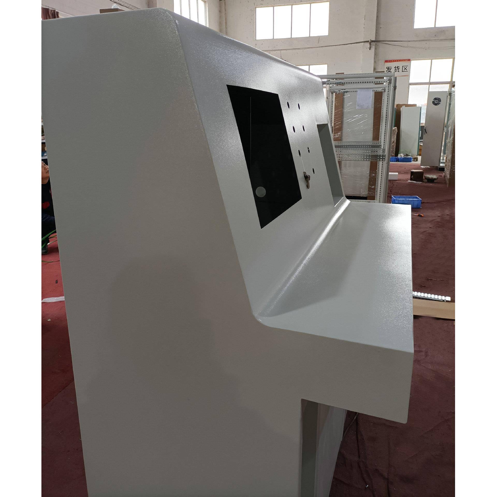 仿威图制斜面操作电控配电柜低压P操LC显屏控示工咨询客服作台配