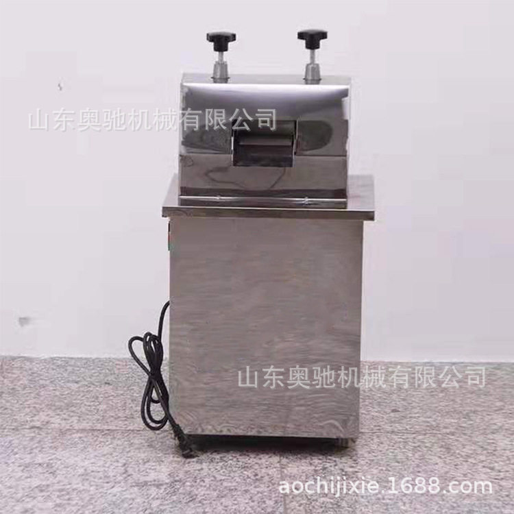 甘蔗榨汁机 电动立式甘蔗榨汁机 商用不锈钢甘蔗压榨机