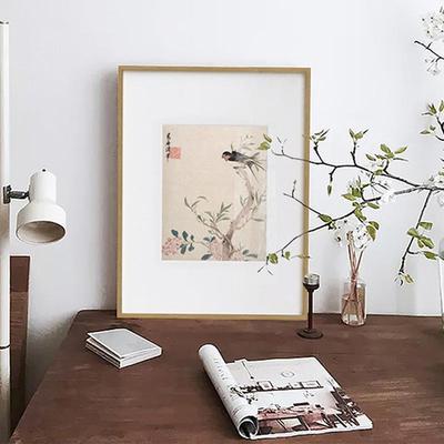 项圣谟山室水花鸟版新风YZ202302中式卧画床头挂画客厅民宿茶室原