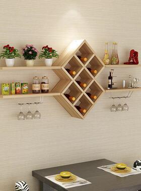 现代简约悬物挂红架酒ZG-86183架酒柜墙上置架餐厅创意壁式挂墙壁