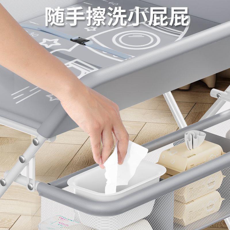 儿尿布台简易纳新生277儿用品移动便携式多功洗澡能可折叠婴收工