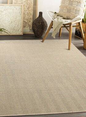 式天然剑麻满铺地地垫客厅家用商用茶榻榻米毯耐鱼骨纹-磨沙发几