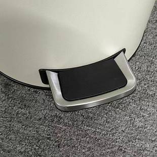 客斯麦垃圾桶家用盖简约不锈钢厅卧T130室12L大容量脚格踩带垃圾