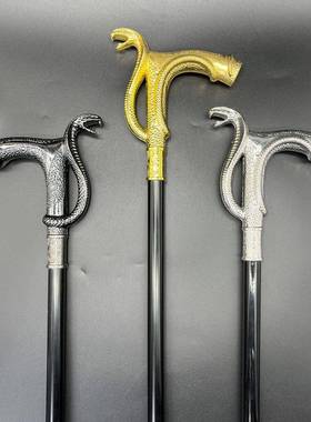 合TW023金文杖权杖英伦豪明华带剑镜蛇杖手服装配件武器权道具杖