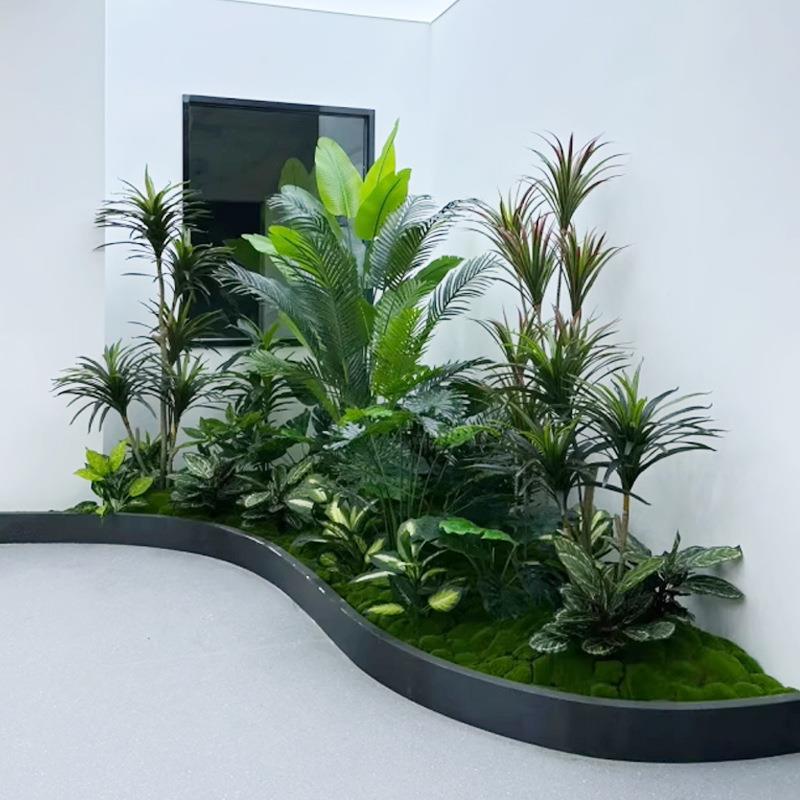 仿真AEL院绿植造景组合阳台景观室内橱窗装饰假物植外庭玄关植物