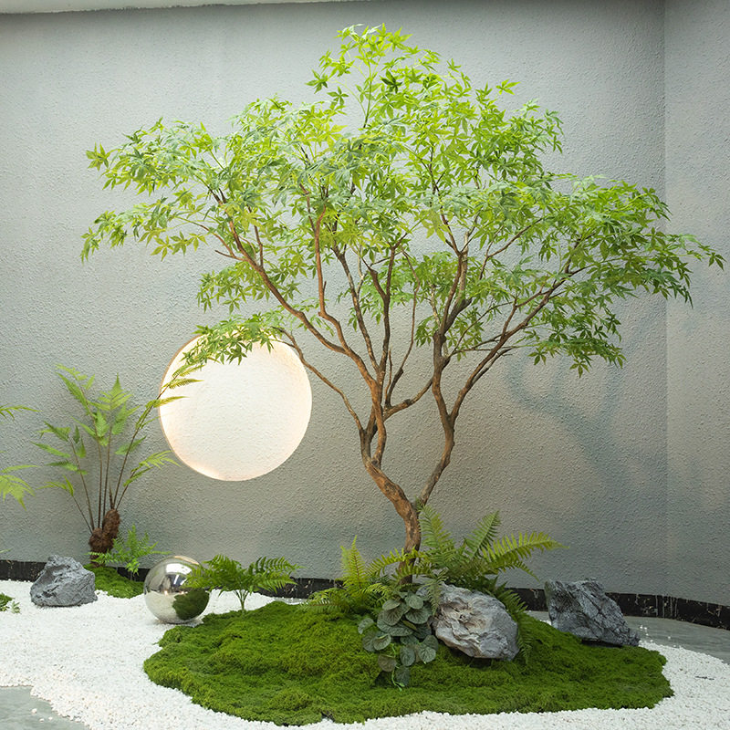 仿真青枫树枫叶仿真绿植橱窗造景