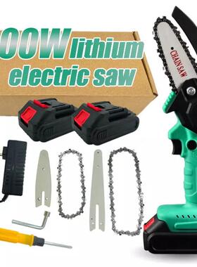 21动V锂电链锯四六寸寸43125可选家小型用手持手提锂电锯电锯伐木