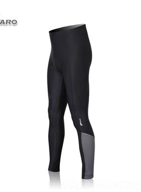 高档特优惠骑行裤男士春秋季薄羊别骑裤动感骑行行裤大尺寸毛黑色